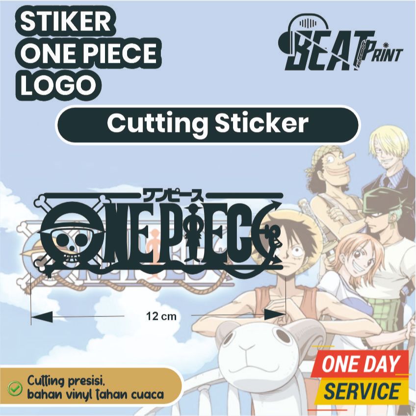 Stiker Logo One Piece – Cutting Sticker Waterproof Vinyl Premium Helm & Motor | Beat print