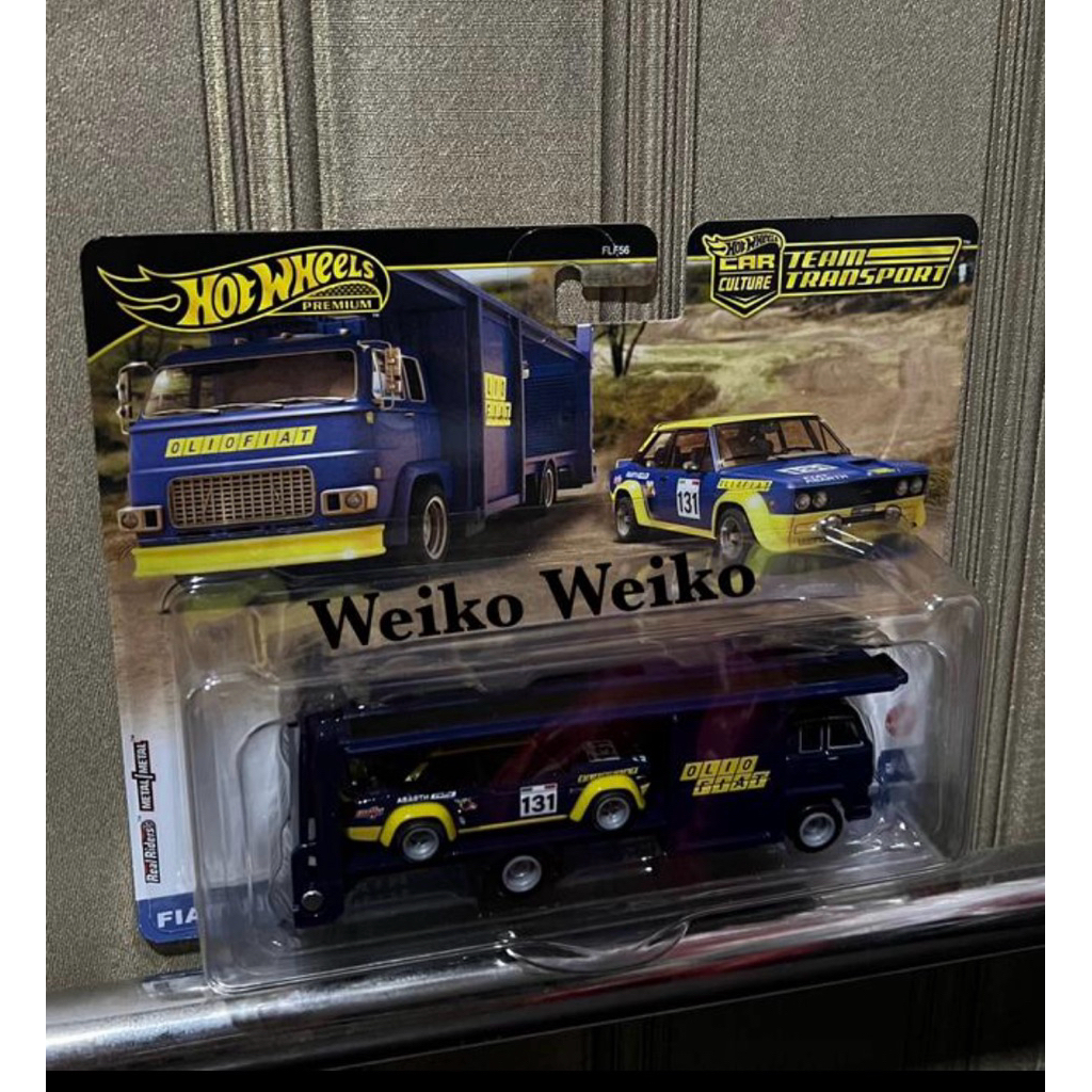 hotwheels team transport fiat 131 abarth vs second story lorry