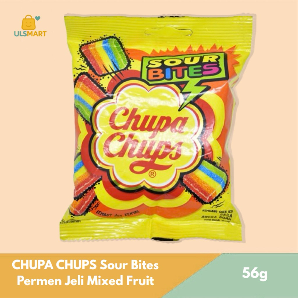 

CHUPA CHUPS Sour Bites Permen Jeli Mixed Fruit 56 g