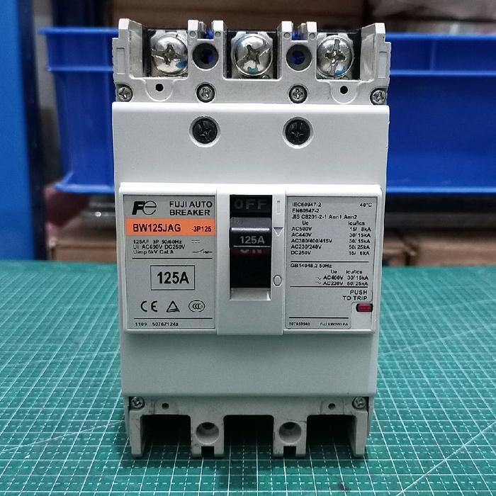 MCCB FUJI ELECTRIC BW125JAG Fuji Auto Breaker 125A 3 Pole