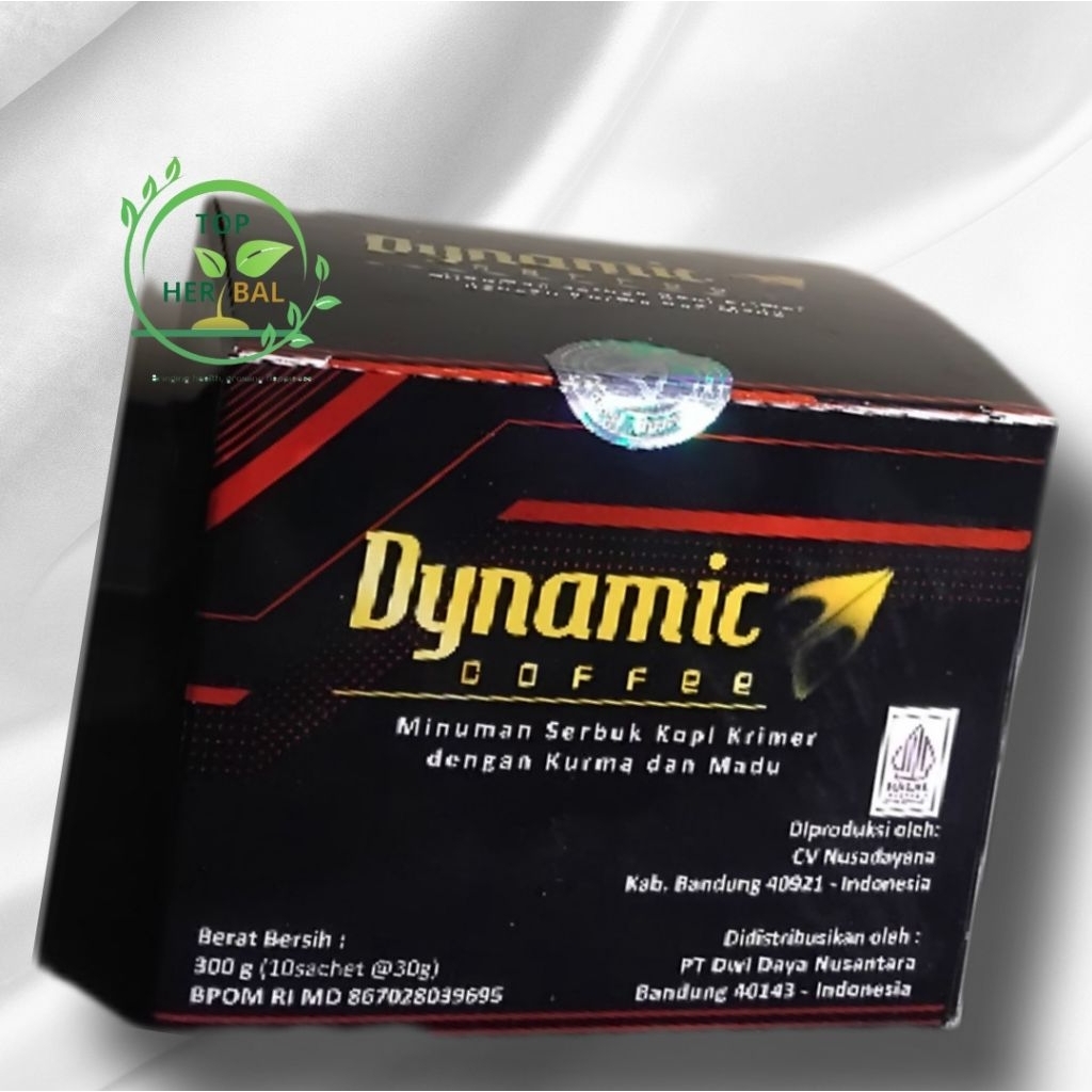 

kopi dynamic/kopi serbuk/ 1 box isi 10 sachet/rasa kurma dan madu