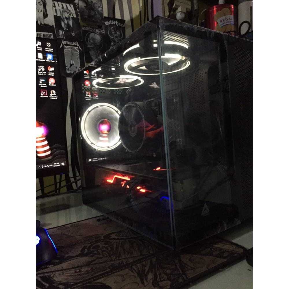 PC Gaming Fullset Intel i3 10105F RX 5700 RAM 16GB + Monitor 24 Full Set