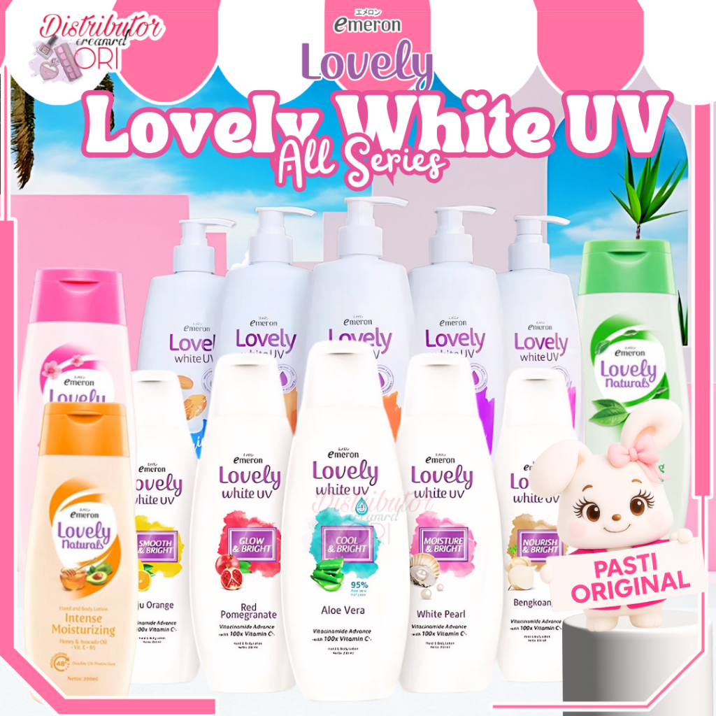 Emeron Lovely White UV Series | Emeron Lovely White Glowy Bright | 200 ML | 500 ML | Nourish & Brigh