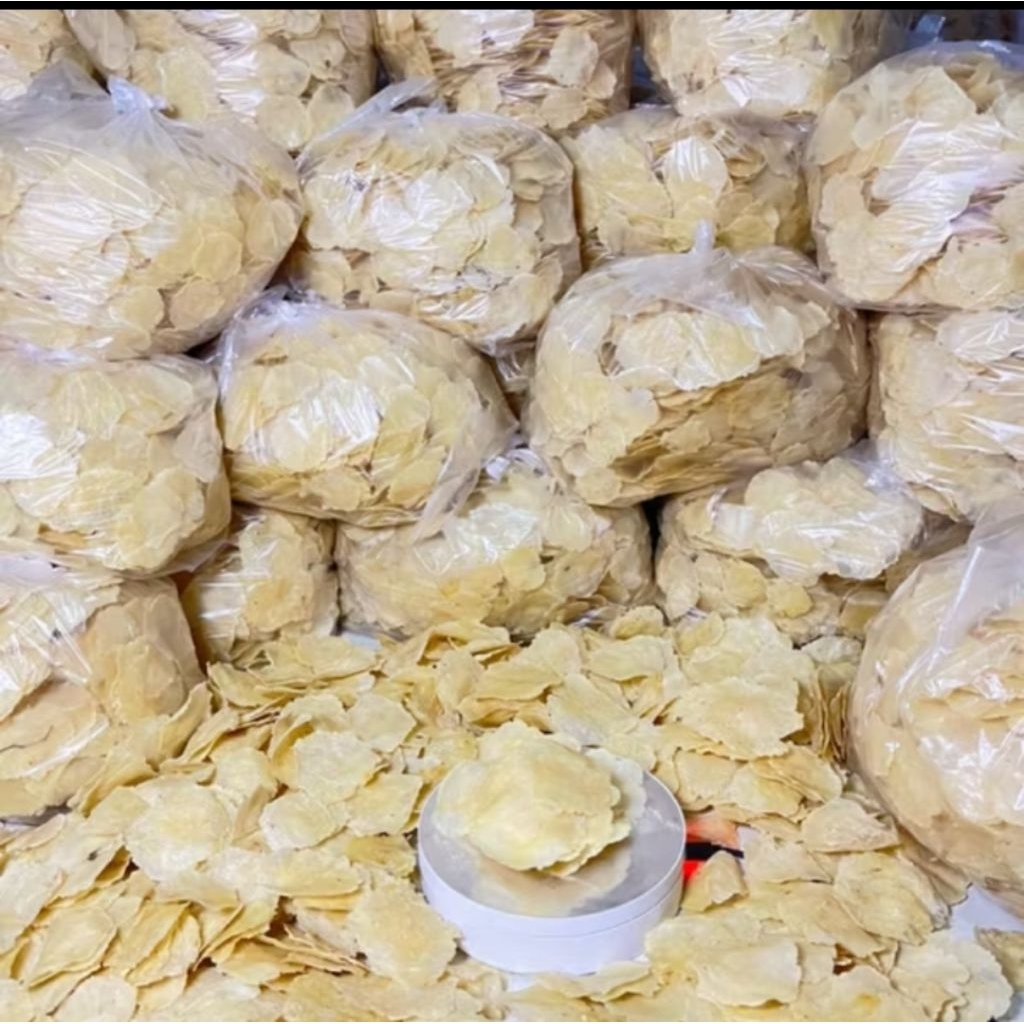 

1kg Emping Melinjo Super Mentah Ful Kering siap goreng