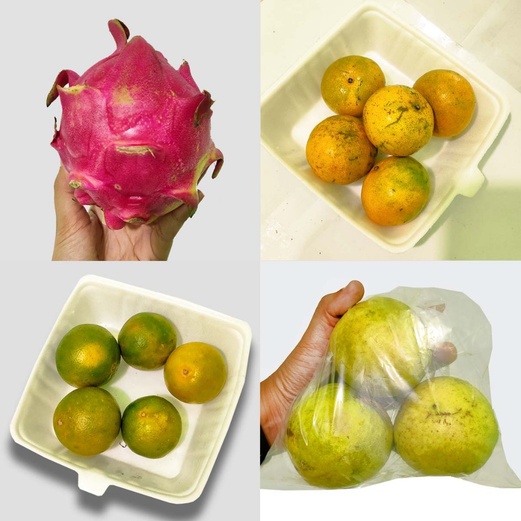 Buah Segar Buah Naga, Jeruk Medan, Jeruk Peras, Jambu Biji Jus 500g