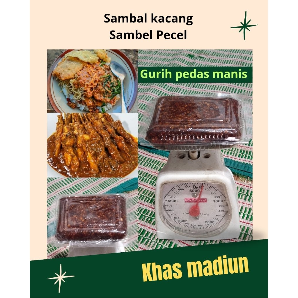 

Sambal Kacang, Saus kacang, Sambal Pecel khas madiun 200g