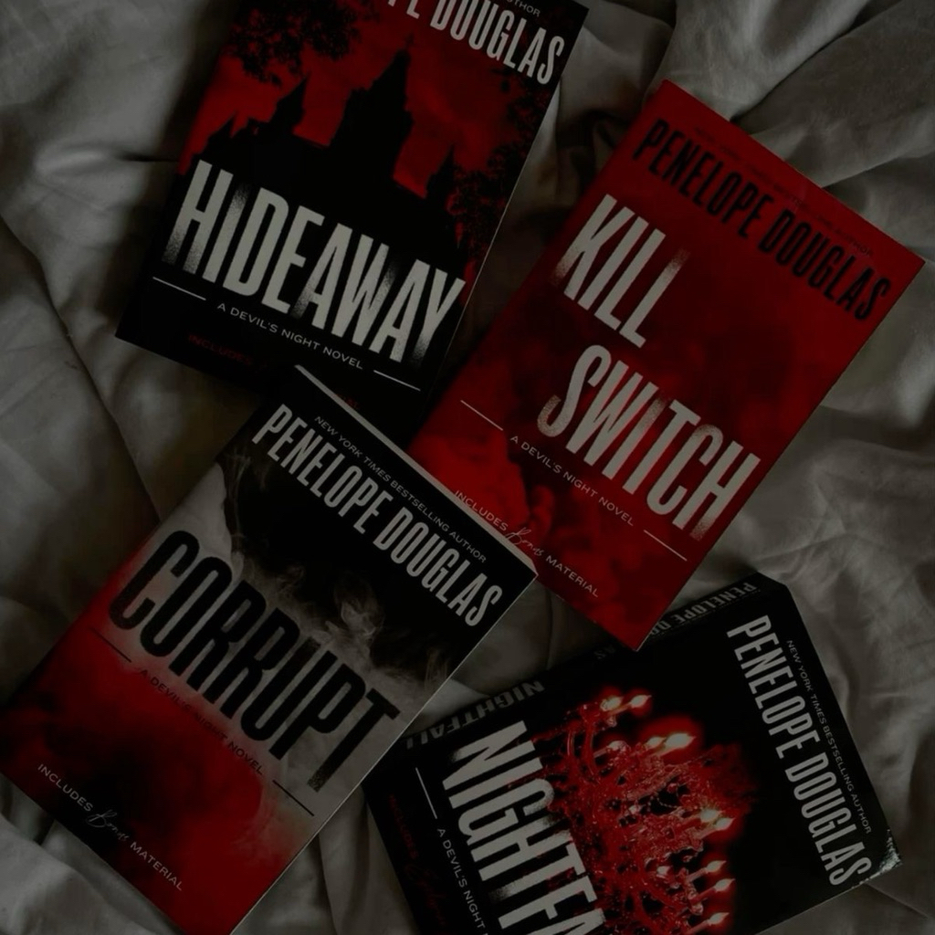 [PRELOVED] Devil’s Night series by Penelope Douglas UK version books. Preloved Nightfall.