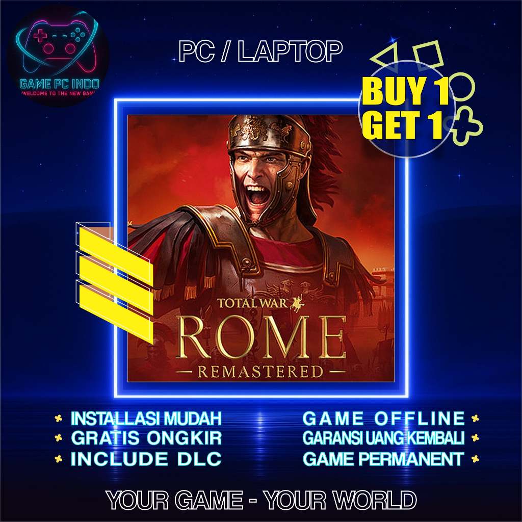 Total War ROME Remastered PC Laptop / Game Strategy Total War