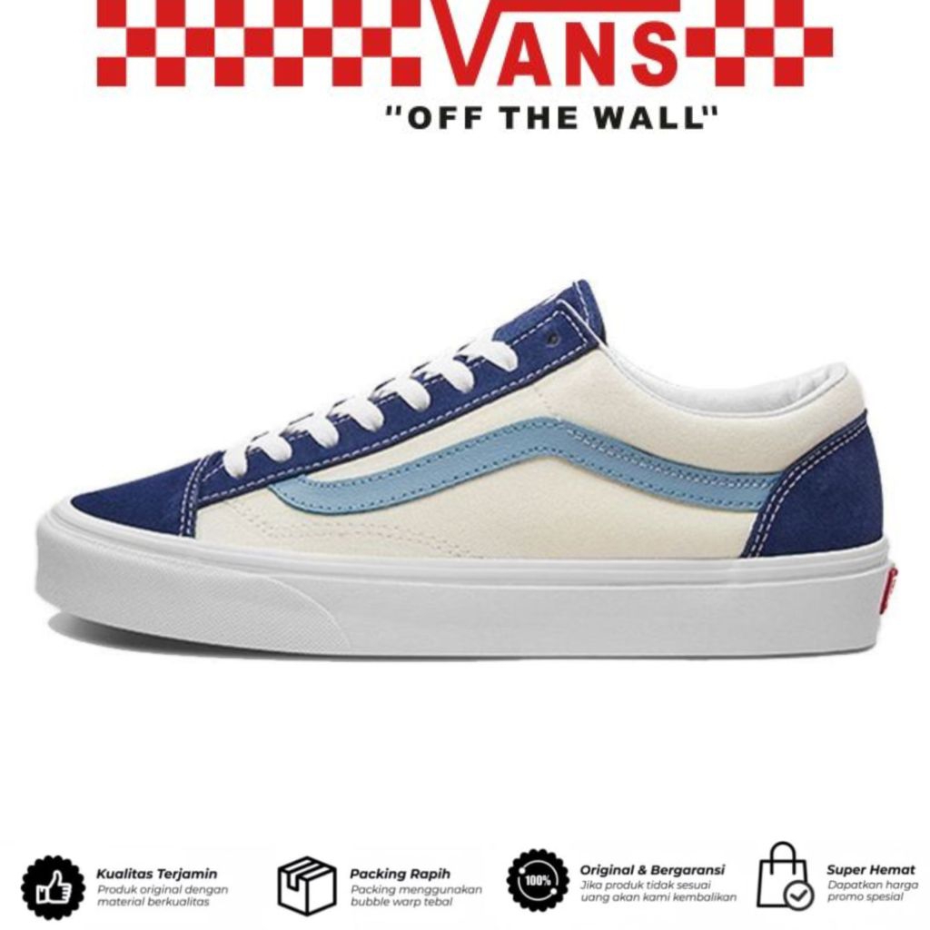 Sepatu Vans Style 36 Retro Sport Gibraltar Sea Cameo Blue