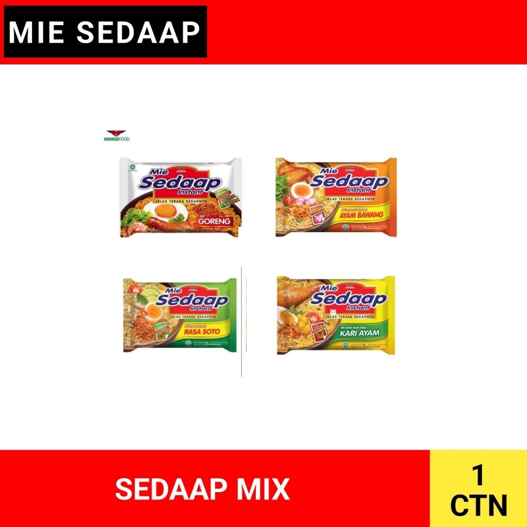 

MIE SEDAAP MIX 1 DUS ISI 40 PCS