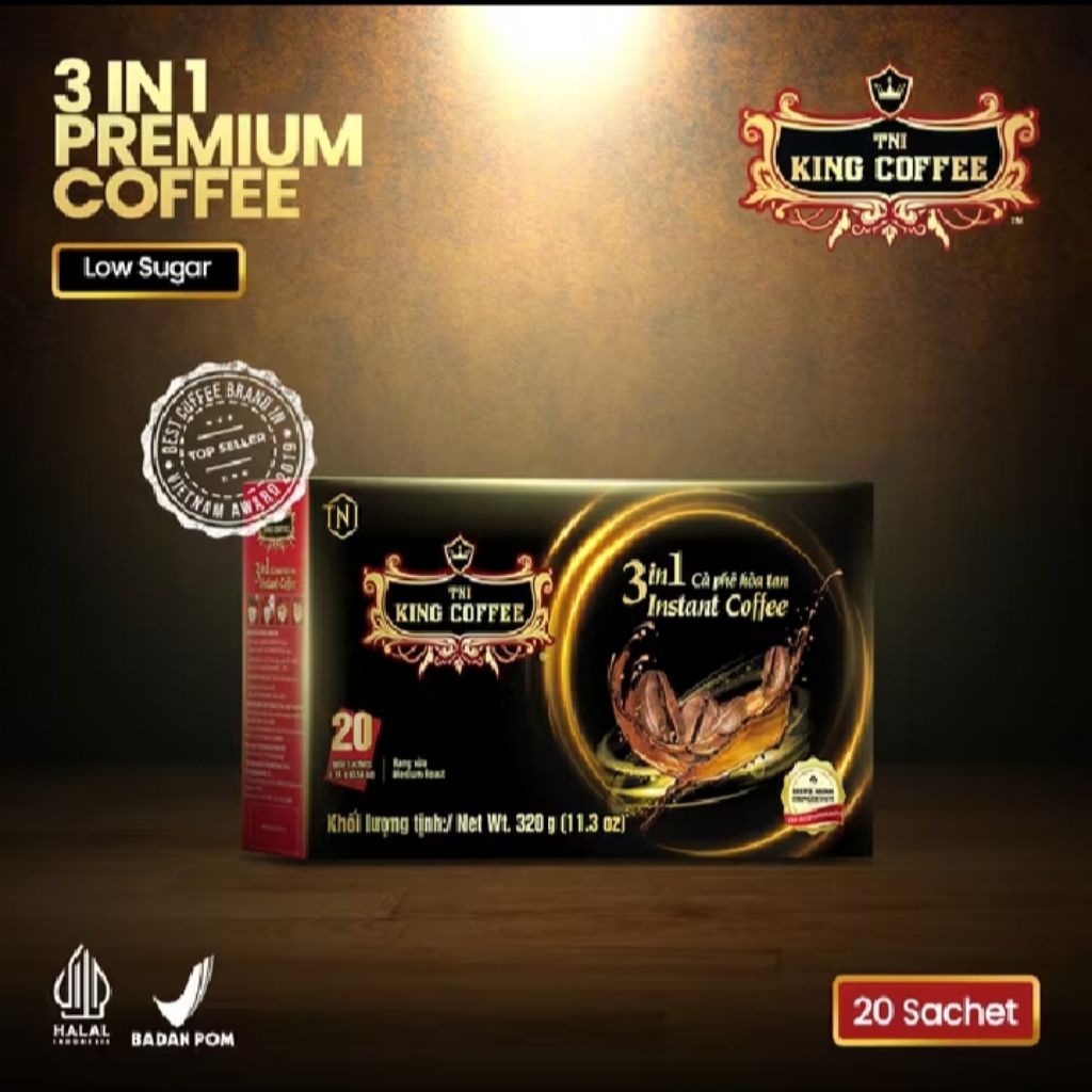 

TNI King Coffee Vietnam 3in1 isi 20