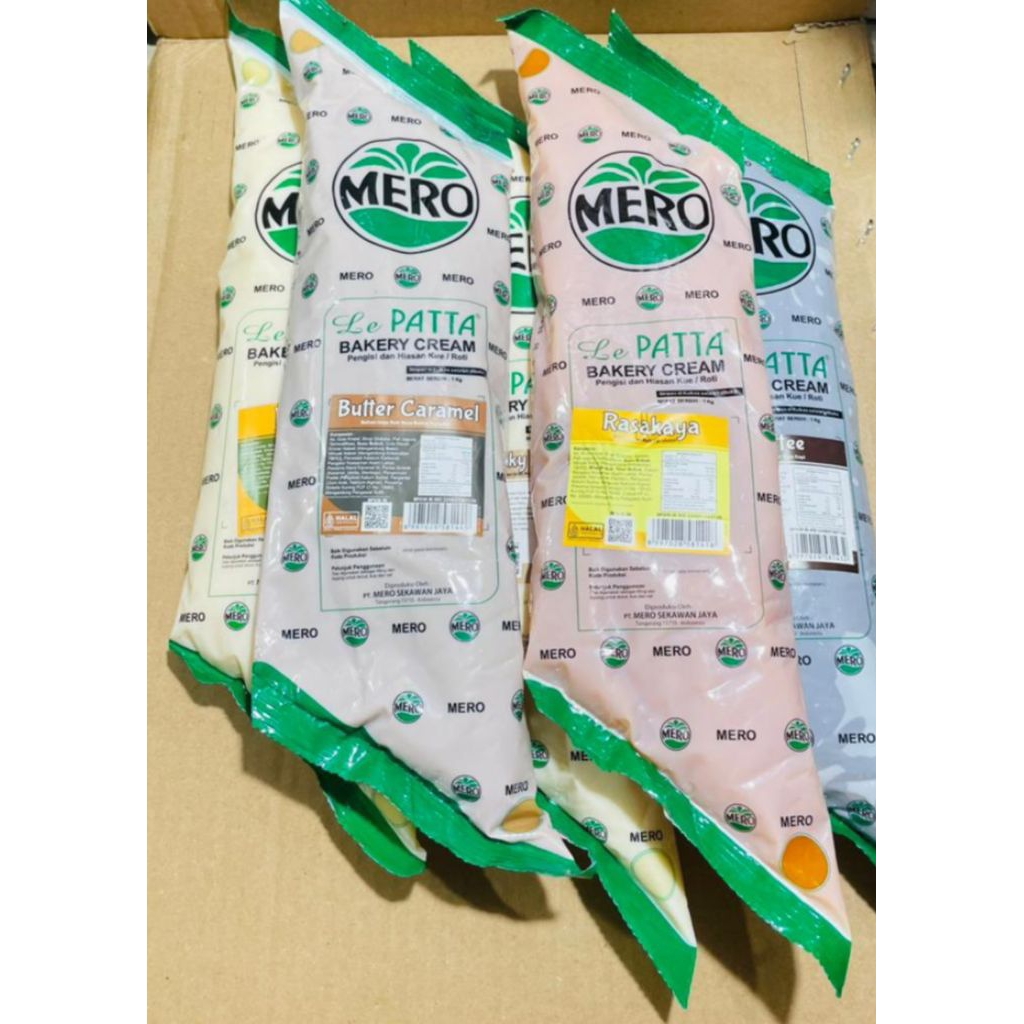 

1 Kg Le Patta Bakery Cream Vanilla/Butter Caramel/Srikaya/Pisang/Durian/Coffe/Milky Cream/Fla instant/Isian Bomboloni/Topping/Filling Bakery
