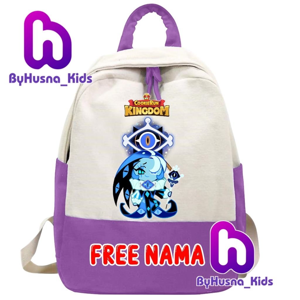 TAS RANSEL ANAK KARAKTER MILK COOKIE SHADOW COOKIE RUN KINGDOM MILK COOKIE FREE NAMA