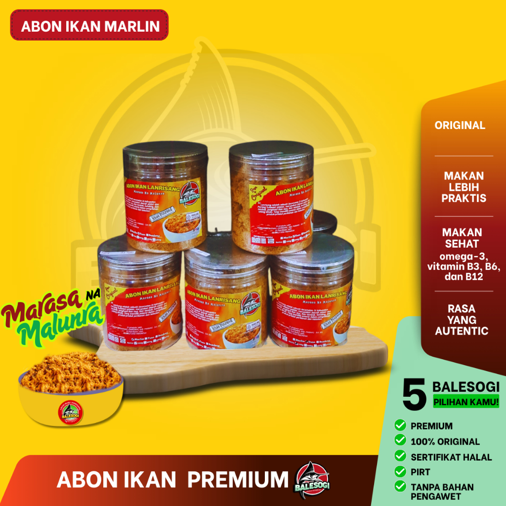 

ABON IKAN MARLIN -BALESOGI -TOPLES