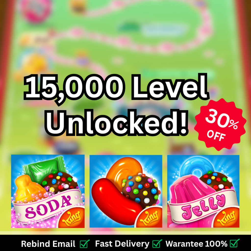 Candy Crush Account – Saga, Soda & Jelly | Level Tinggi