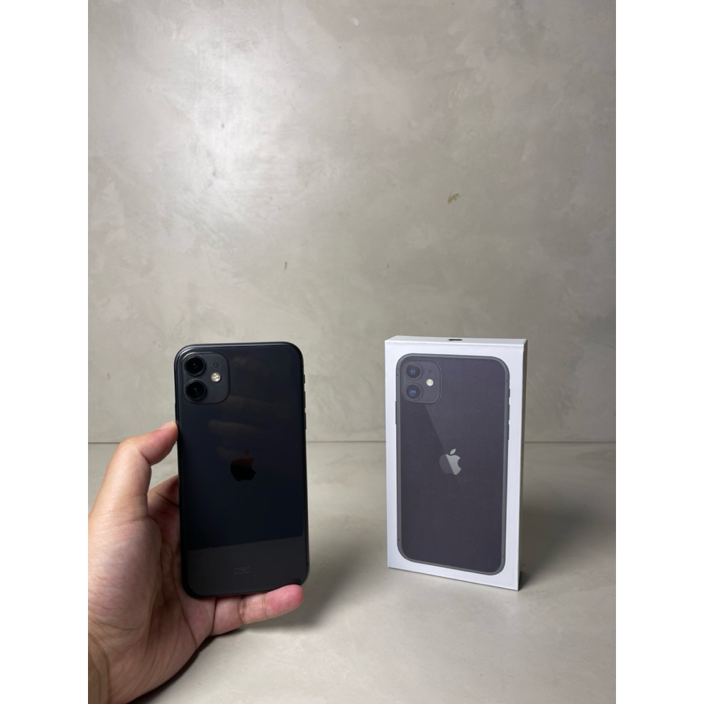 iphone 11 64gb black garansi resmi ibox digimap gdn
