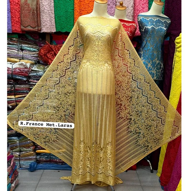 Kebaya semi francis fatmawati metalic premium benang crystal tidak berbulu