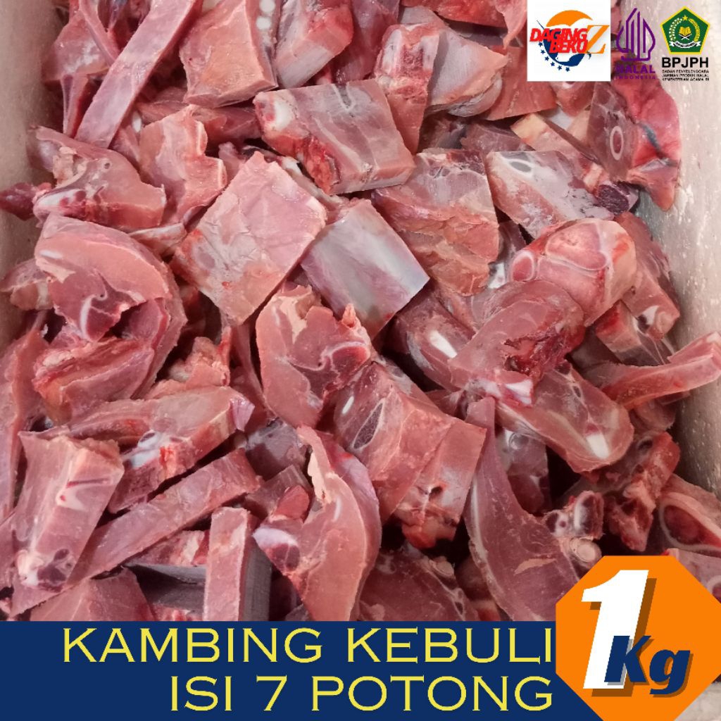 

kambing potong kebuli 1kilo (isi 7) Halal Frozen