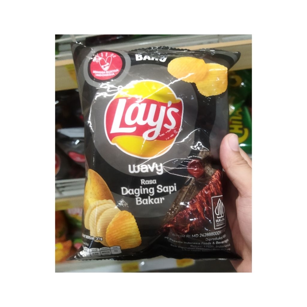 

LAYS KERIPIK KENTANG RASA DAGING SAPI 31GR ISI 1 PCS