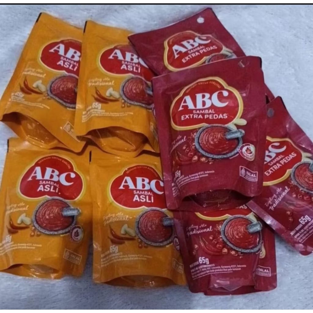 

3 Pcs Refill Saos Sambel ABC isi 65g