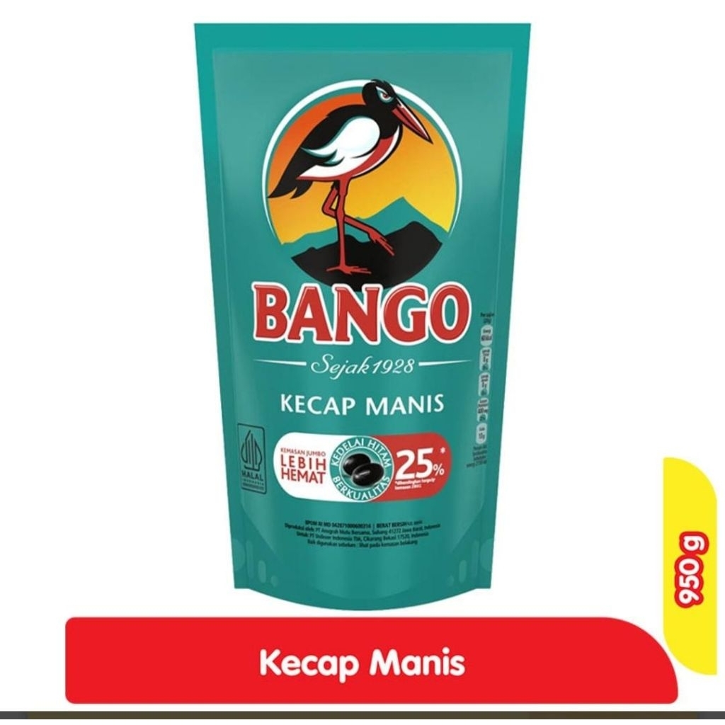 

Bango Kecap Manis refiil 950g exp 05 september 2026