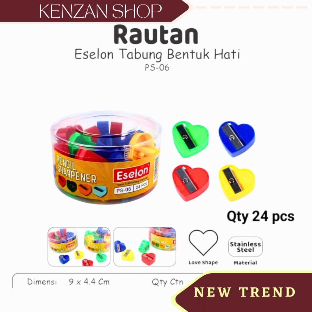 

Rautan Pensil Love Isi 24 Pcs Murah Meriah