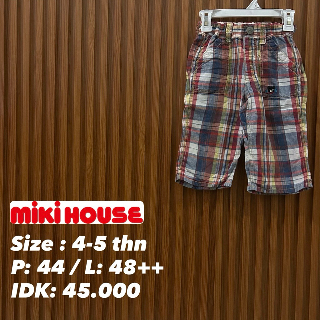 celana pergi anak miki house size 4-5 tahun