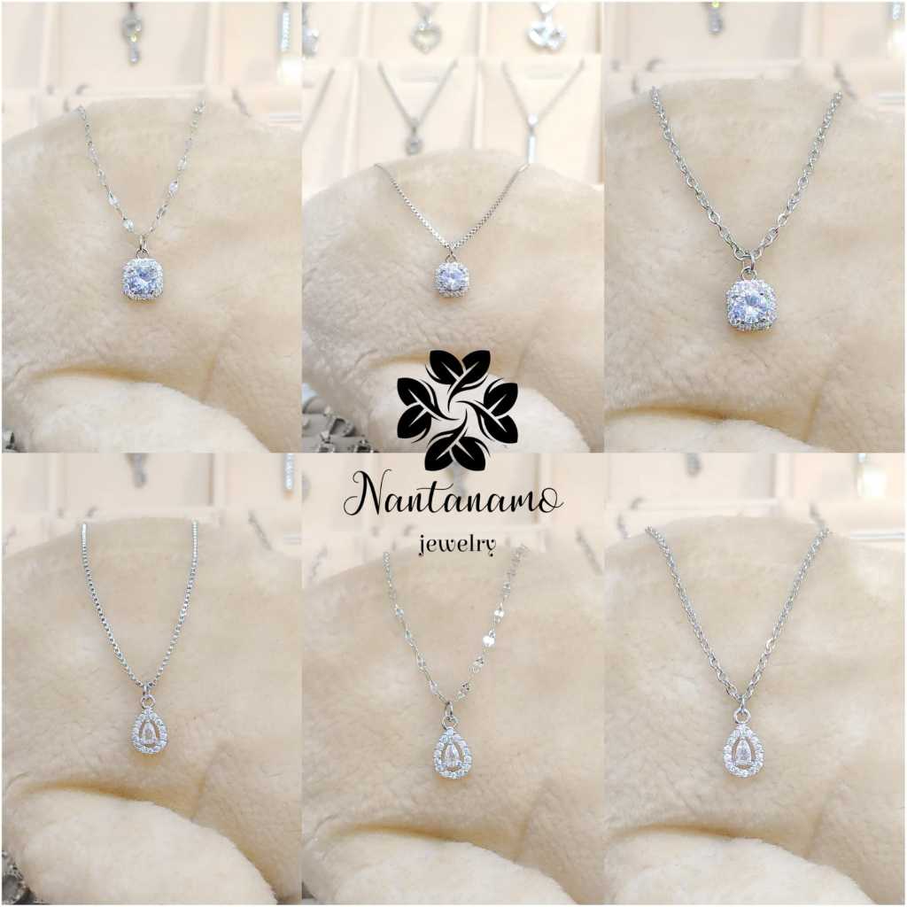 NANTANAMO kalung titanium liontin kecil anti karat