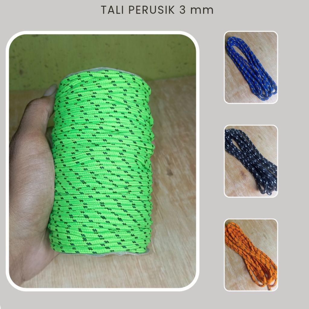 

TALI PERUSIK PER METER/TALI TENDA CAMPING