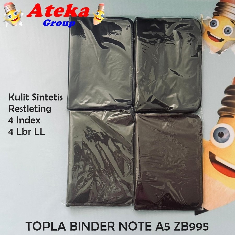 

[1 PCS] TOPLA BINDER NOTE A5 ZB995 KULIT SINTETTIS