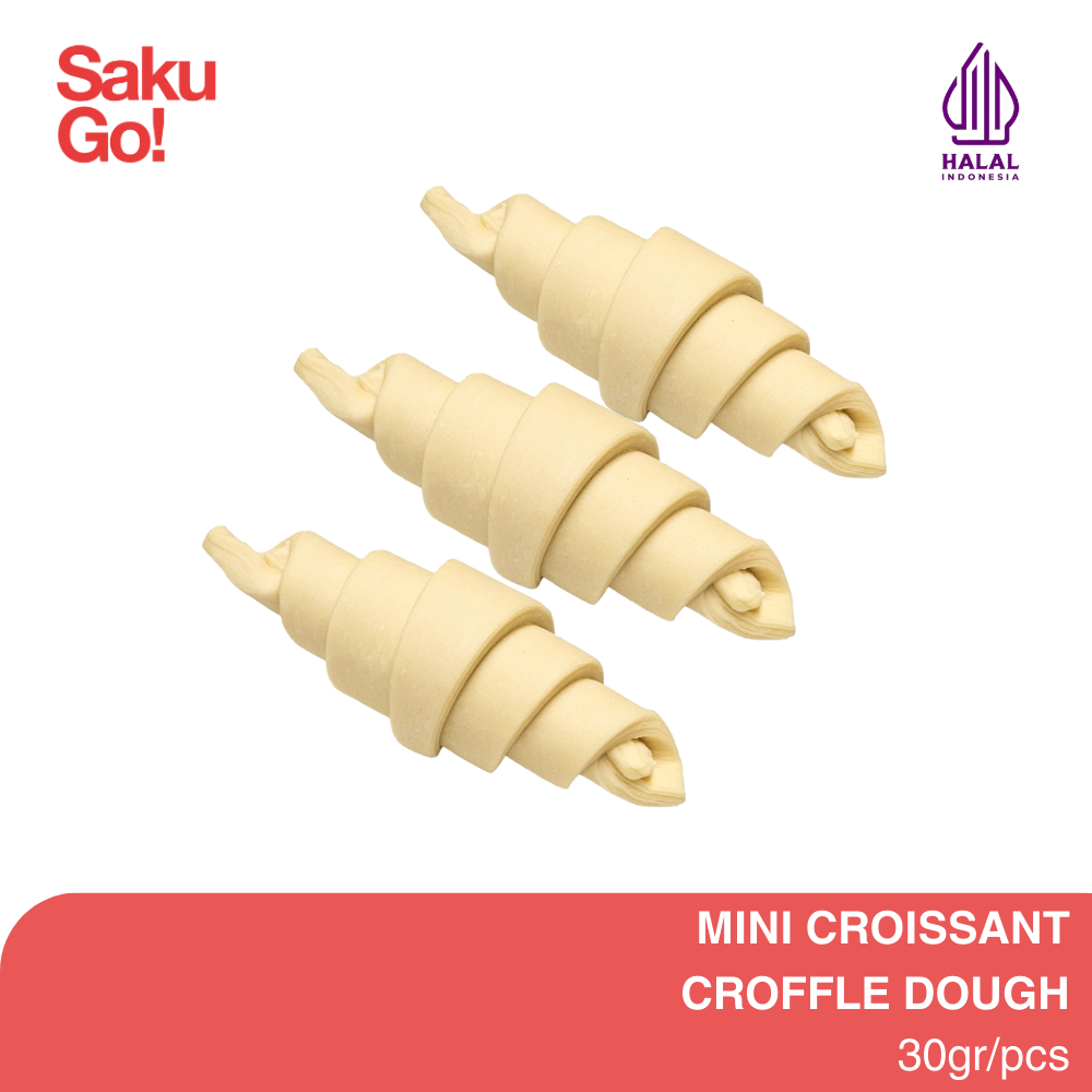 

CROFFLE Dough Plain Butter Croissant 30gr Croffle Dough Adonan Croissant Beku isi 10pcs
