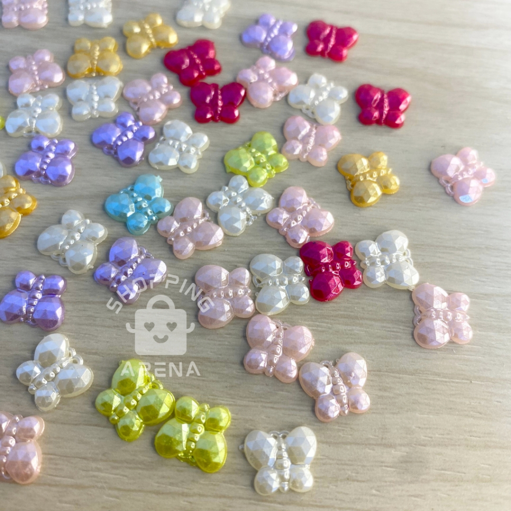 Hiasan Kupu-Kupu Bahan Hiasan Payet 3gr Manik Patch Tempelan Pernak Pernik Menghias Baju Kebaya Gaun