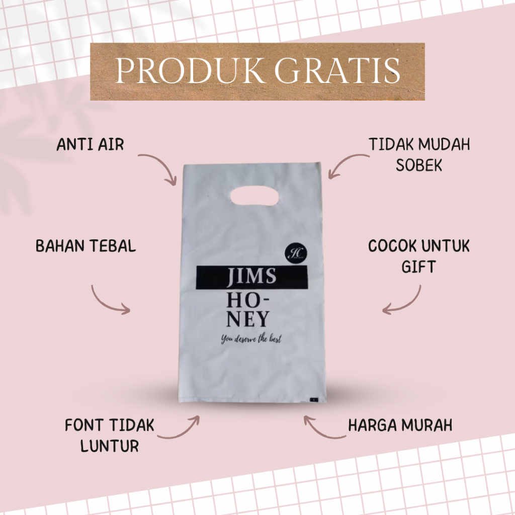 

GIFT 1 PCS Plastik Jims Honey Tebal