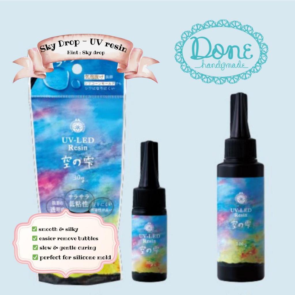 Done Handymade uv resin hard type padico sky drop resin uv resin bening resin handcraft cairan benin