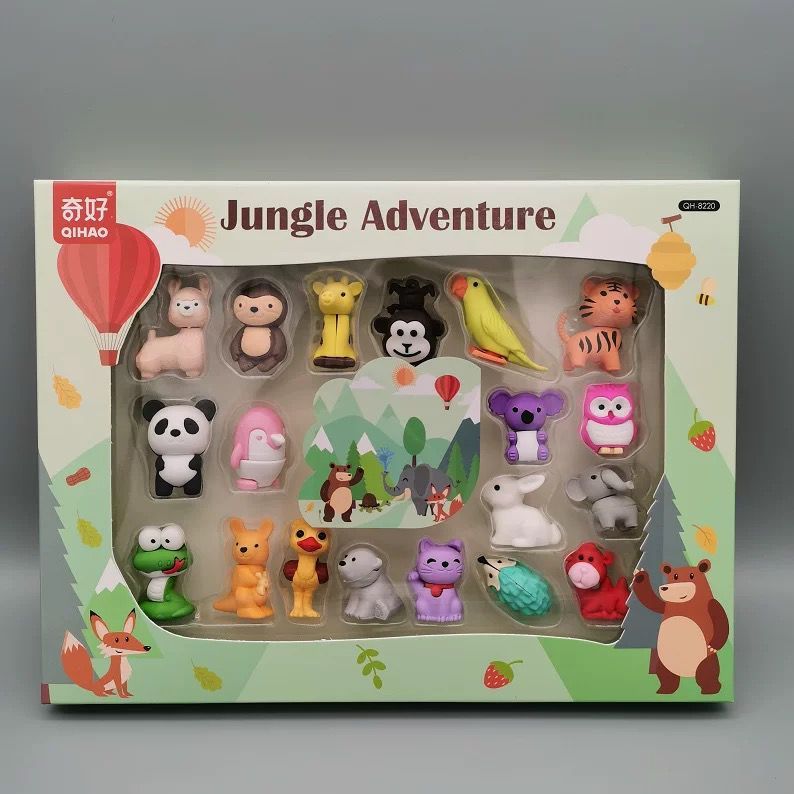 

8220 Set Eraser Penghapus Jungle Adventure Souvenir Gift Anak