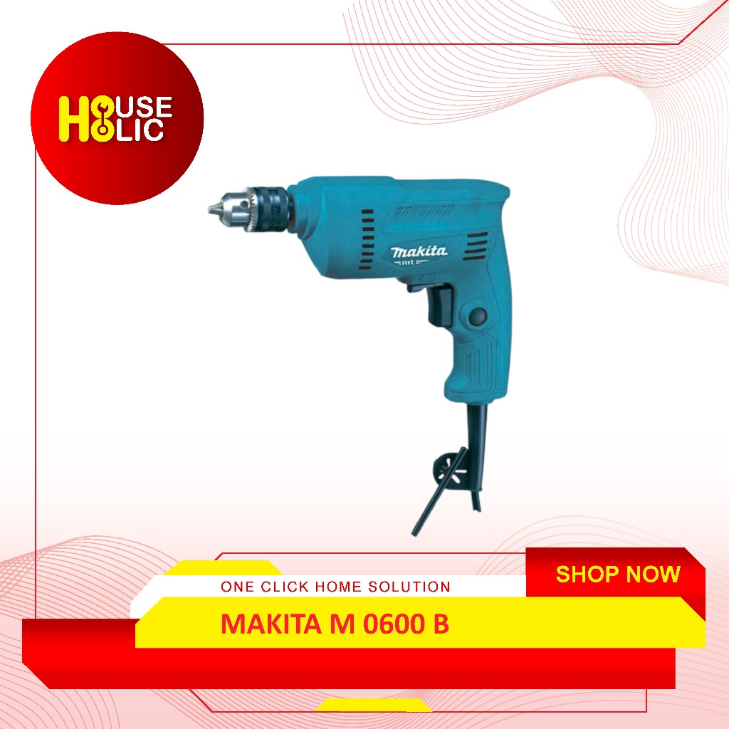 MAKITA Mesin Bor M0600B / Mesin Bor Makita 10MM / Mesin Bor Listrik / Mesin Bor Kayu & Besi