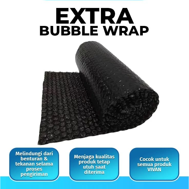 

[WAJIB ORDER] EXTRA BUBBLE WRAP Untuk Menambah Proteksi Barang Anda Kualitas Bagus
