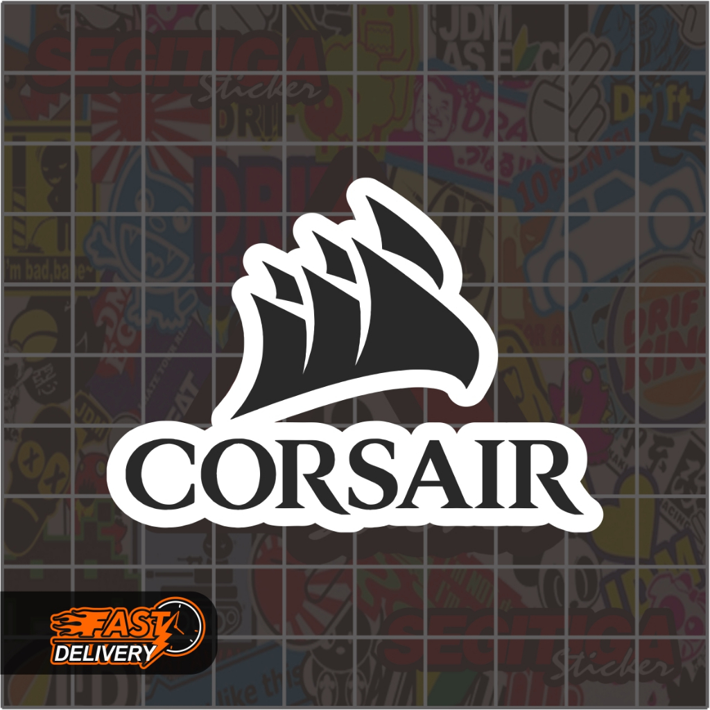 

Sticker Corsair Ukuran 7 x 5 Cm