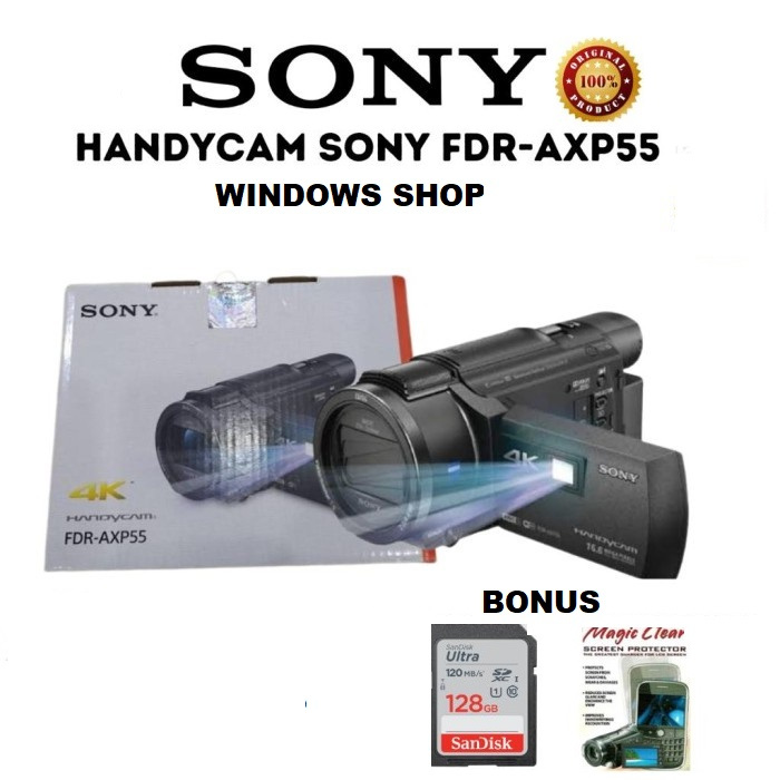 SONY Handycam FDR-AXP55 4K Projector