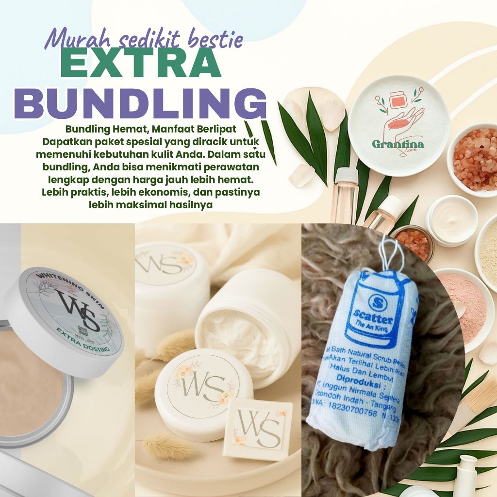 WS EXTRA BUNDLING WHITENING SKIN - GRATIS SABUN WHITENING