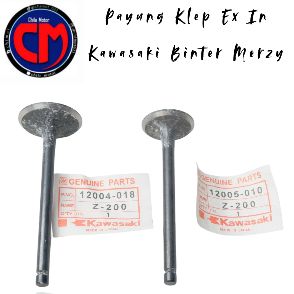 Payung Klep Set In Ex Kawasaki Binter Merzy Z200 KZ200 KLT200 Valve IN EX Kawasaki Z 200 KLT 200 KZ 