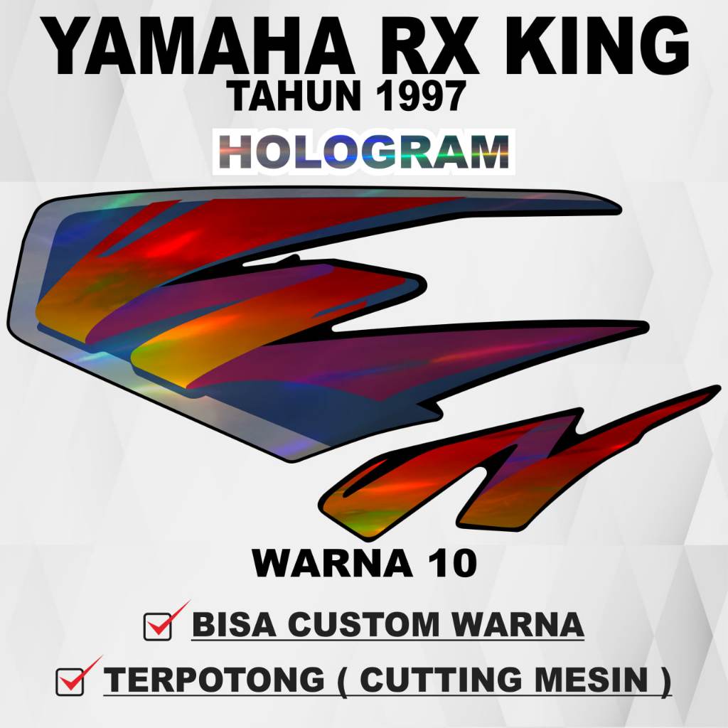 Stiker Hologram RX King / Striping Hologram RX King / Stiker Sticker Decal Hologram RX King tahun 19