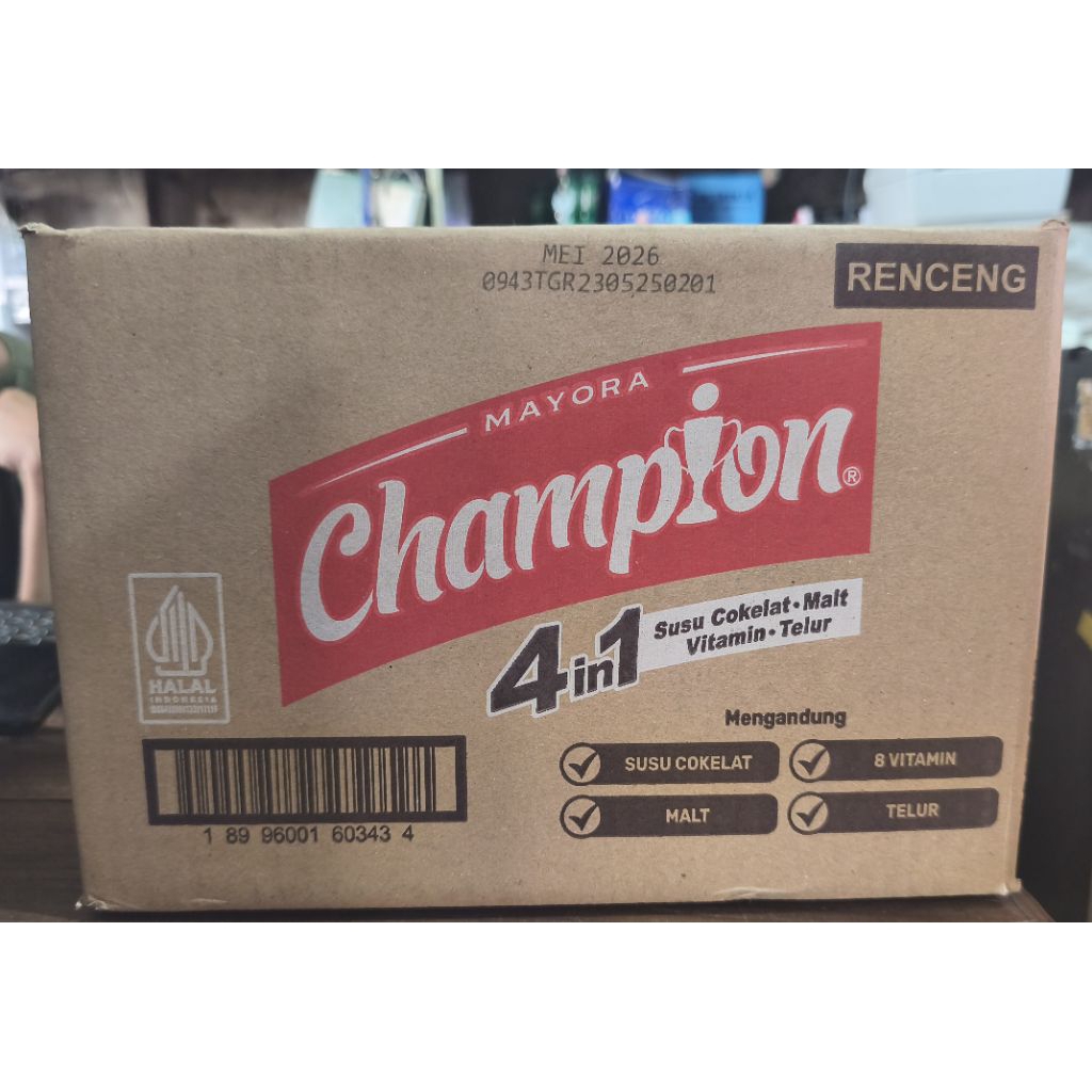 

Champion Susu Cokelat 4 in1 / 1 Dus