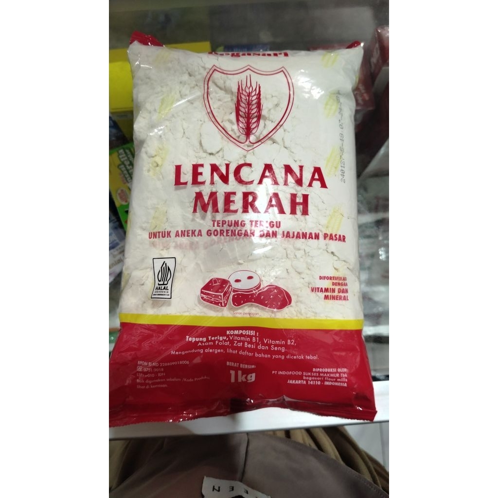 

tepung terigu lencana Merah 1kg