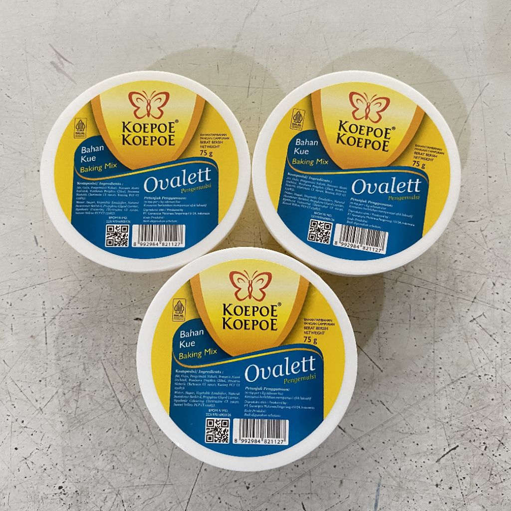 

Ovalett pengemulsi besar 75 gram | ovalett pengemulsi