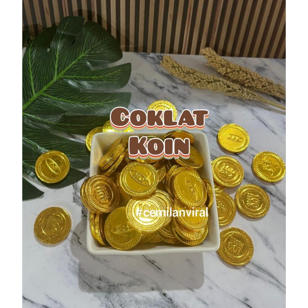 

Cemilan Viral Coklat Coin Koin Dollar Food Gula Snack Makanan Toples Cokelat Chocolate