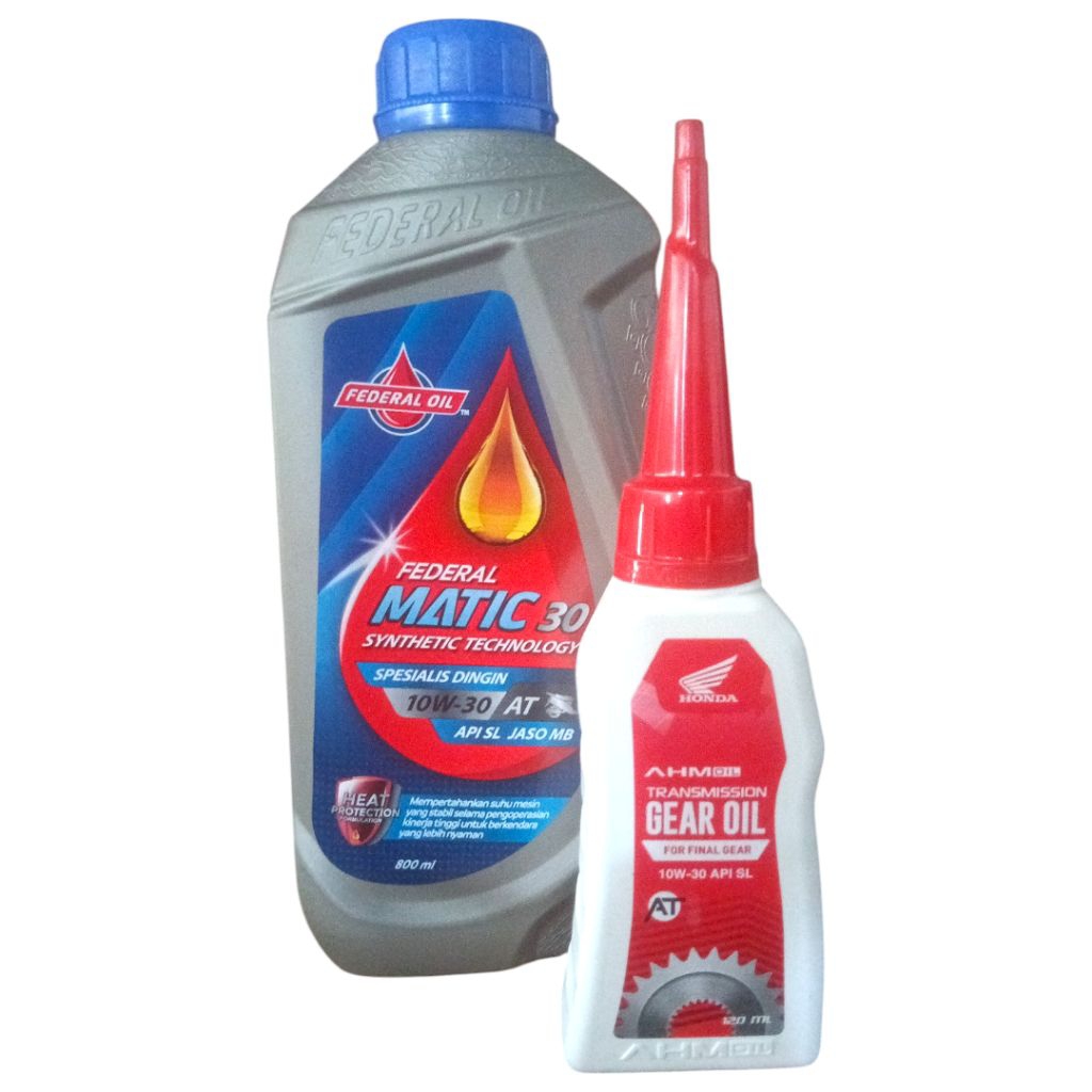Oli Federal Matic Silver & Oli Gardan Gear Ahm / Hdm Oli Mesin Motor Matic Federal Matic Oli Gardan 