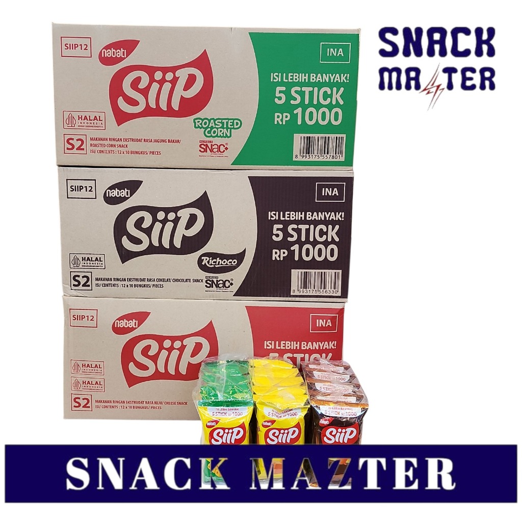 

Nabati Siip KARTON - Isi 12 Renceng ( Netto 10 Bks x 12 gr)