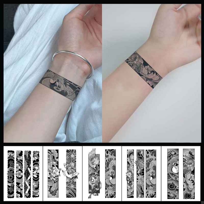 PREMIUM TATTOO TEMPORARY TAHAN LAMA ANTI AIR TATO TEMPORER SEMI PERMANEN 11x18 CM TAHAN 15 HARI LENG