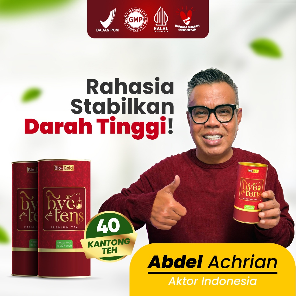 

Bye Tens Premium Tea - Teh Herbal Untuk Hipertensi Darah Tinggi Kolestrol Dan Kesehatan Jantung
